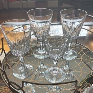 Vintage Crystal d’Arque Durand Versailles Water Glass Goblet